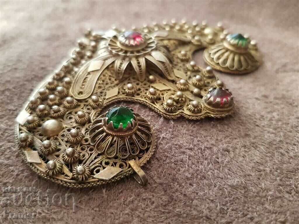 Vazrozhdensky Silver KUSTEK MEDALLION FILIGRAN pafti - 5