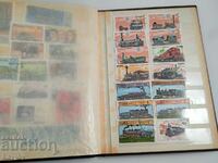 Класьор с 247 броя пощенски марки