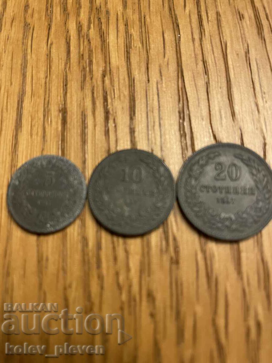 5, 10 and 20 cent. 1917