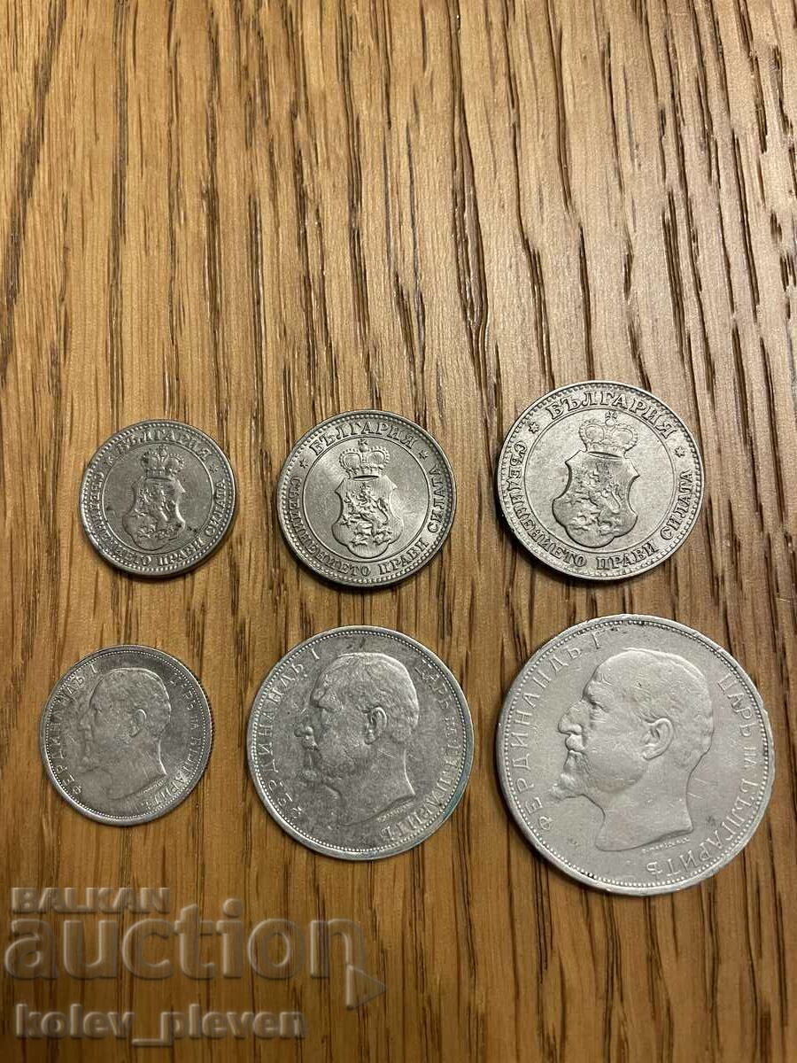 Auction 5, 10, 20, 50 cents, 1 and 2 BGN 1912 Auction 5, 10, 20, 50 cents, 1 and 2 BGN 1912