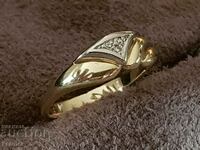 Stylish ring GOLD 14 carat diamonds DIAMONDS gold