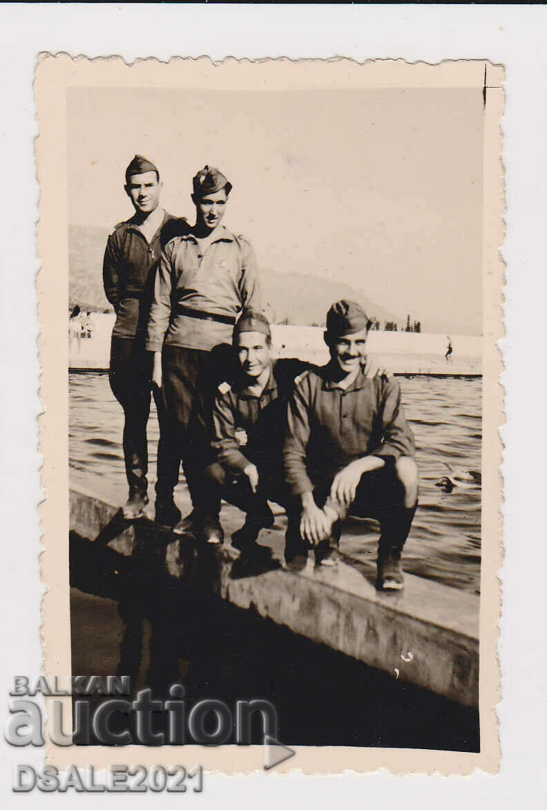 Primul Război Mondial Bulgaria ocupație Grecia KSANTI foto soldați 5,7x8,7cm