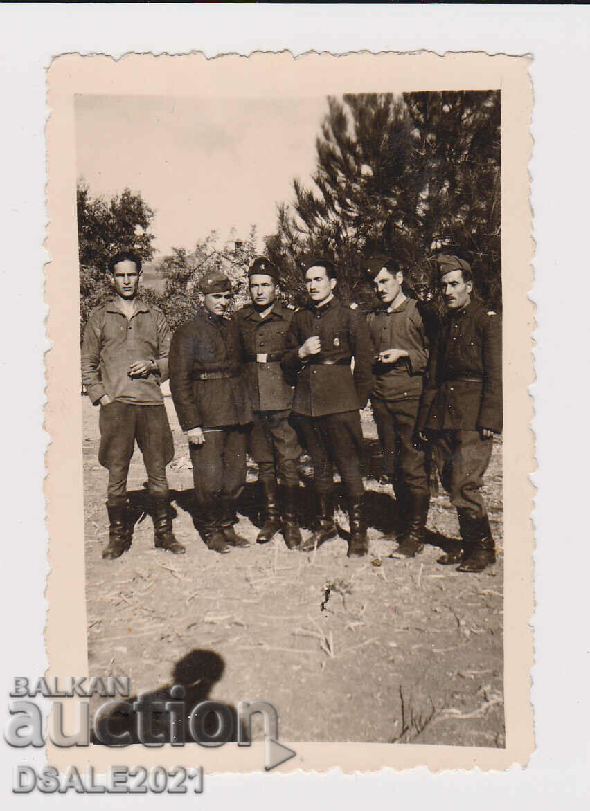 Primul Război Mondial Bulgaria ocupație Grecia KSANTI foto soldați 6x8.8cm.
