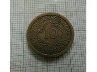 10 Pfennig 1924 E Γερμανία