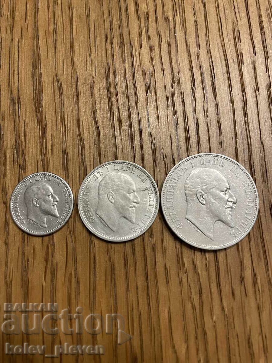 Auction  50 cents, 1 and 2 BGN 1910