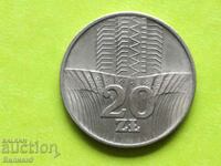 20 zlotys 1973 Poland Unc