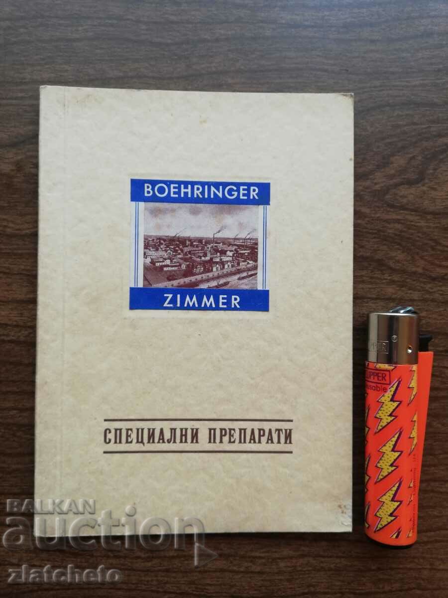 BOEHRINGER and ZIMMER 1939 special preparations