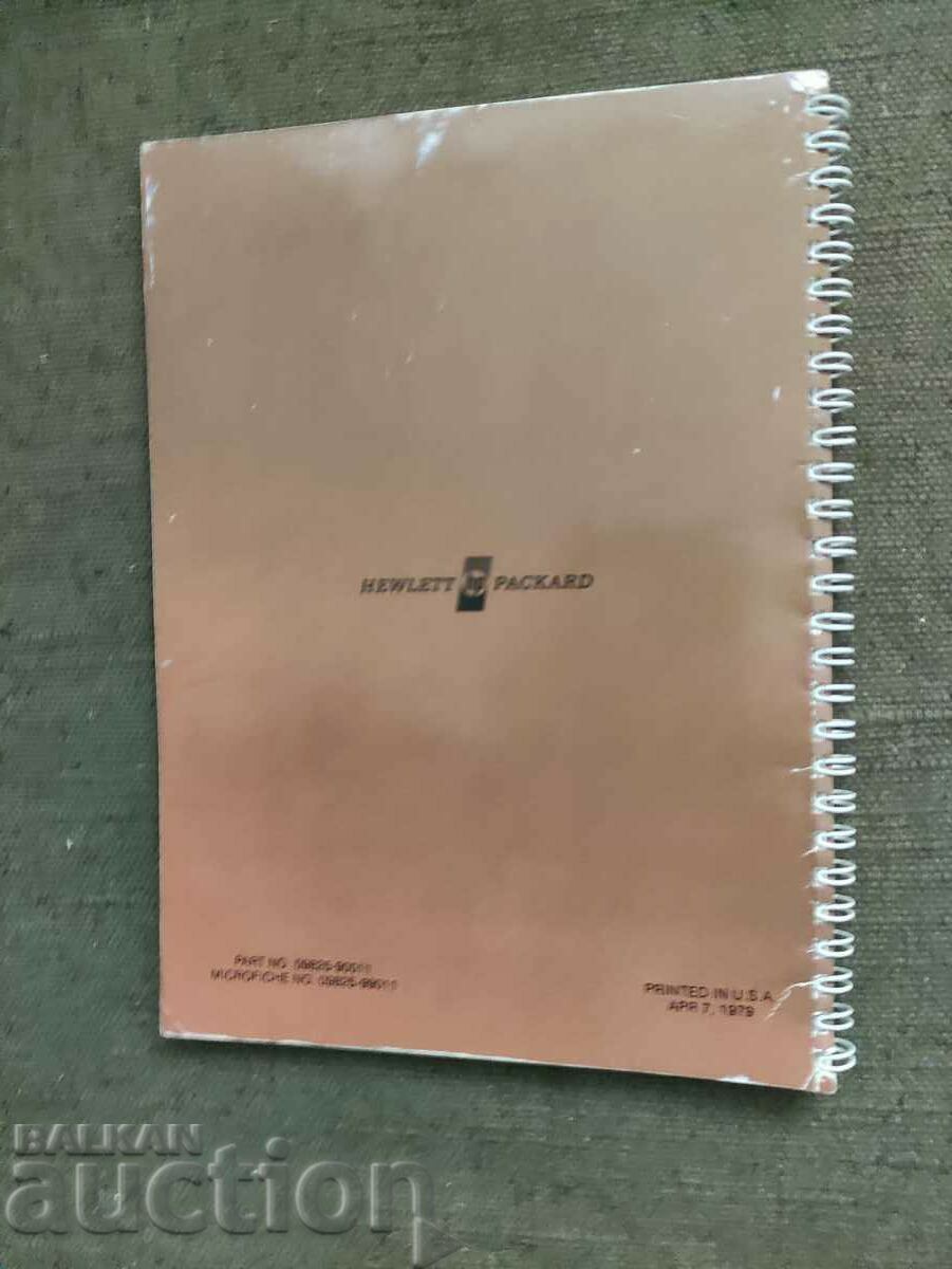 Auction Hulet-packard 9825A Desktop Computer Quick Reference Guide Auction Hulet-packard 9825A Desktop Computer Quick Reference Guide