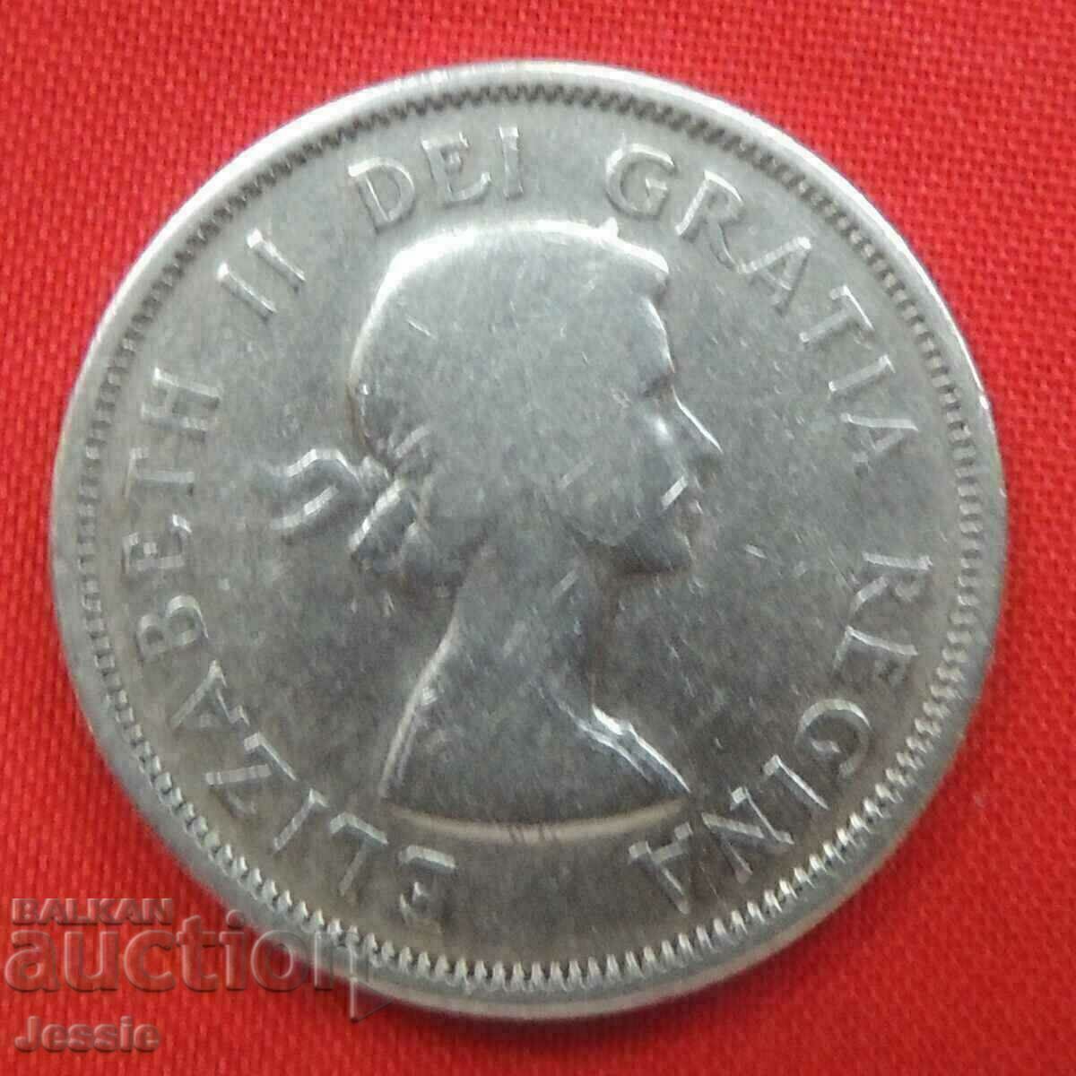 25 de cenți 1957 Canada cu preț € 12.50 | 24.45 BGN