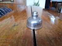 Old laboratory alcohol lamp, alcohol bottle