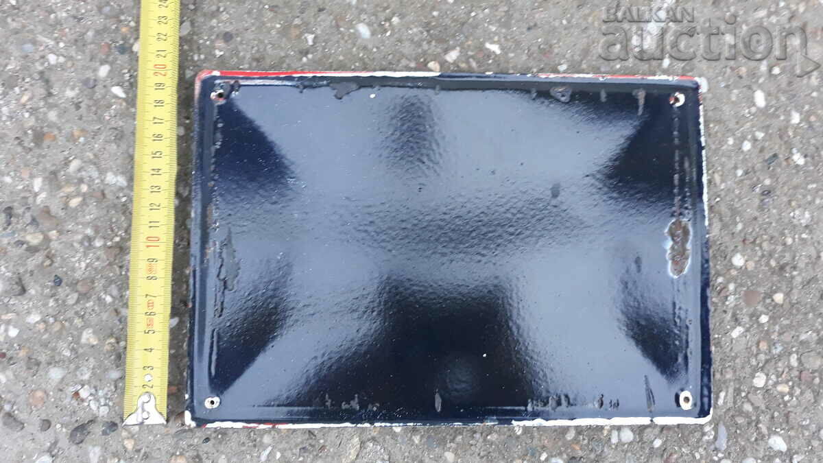 FOLLOW THE RULES retro vintage enamel sign 70s - 6 FOLLOW THE RULES retro vintage enamel sign 70s - 6