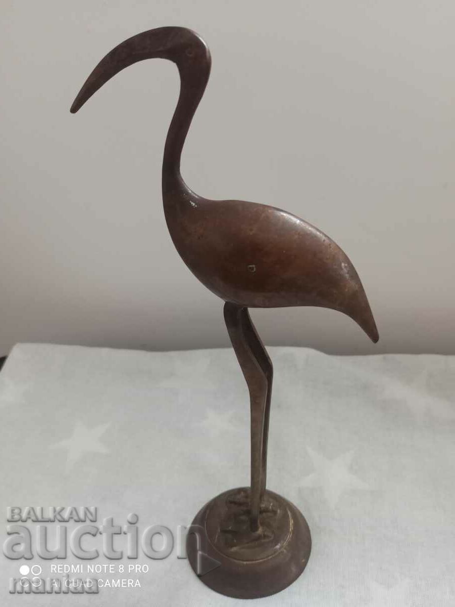 Ancient bronze bird - Flamingo - 5 Ancient bronze bird - Flamingo - 5