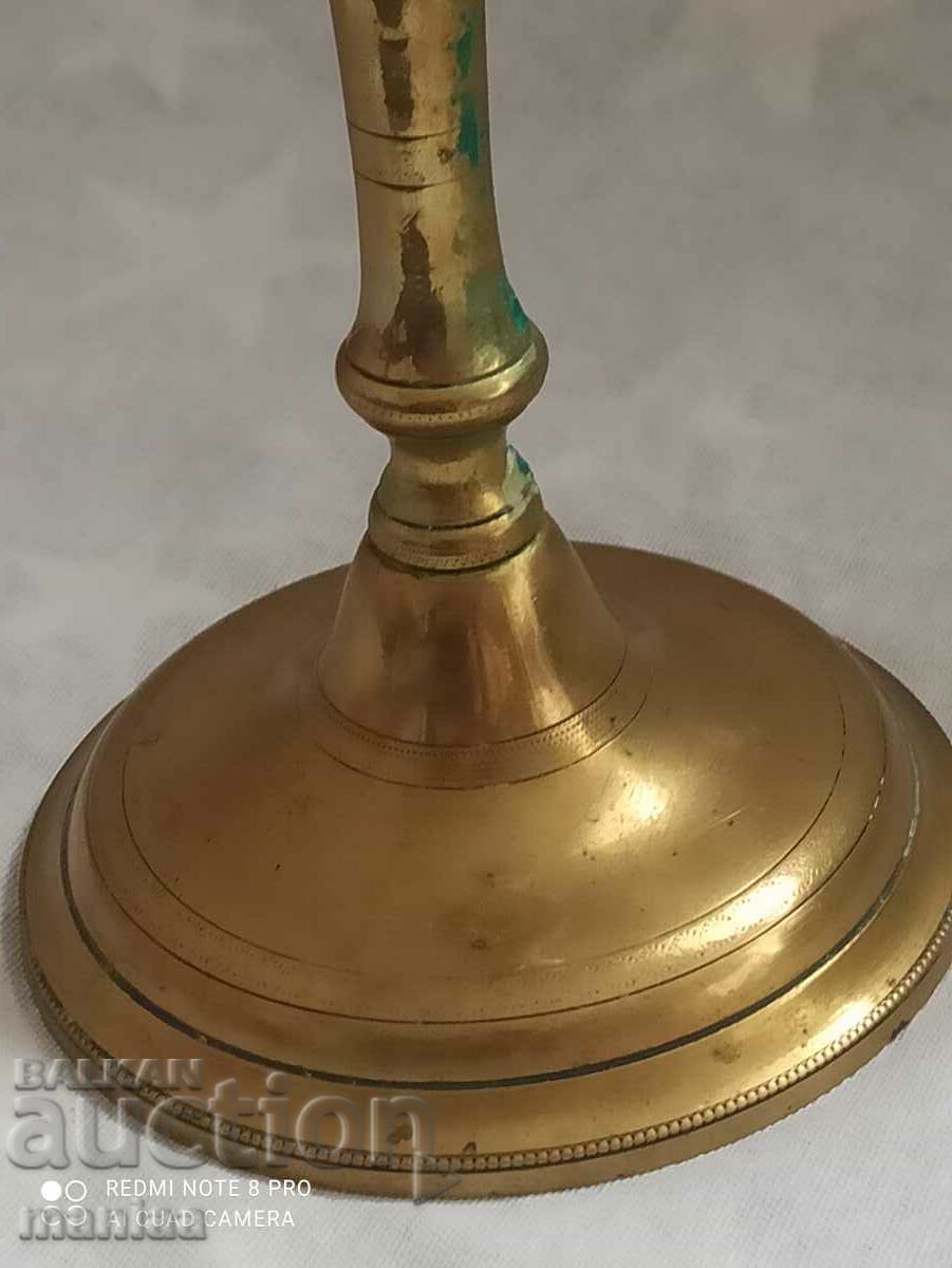 Auction Old bronze candlestick Auction Old bronze candlestick