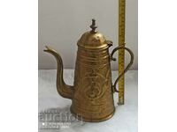 Old large bronze kettle