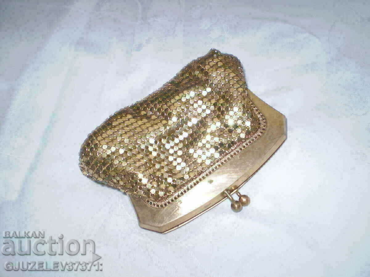 Vintage elegant purse brass yellow metal - 5 Vintage elegant purse brass yellow metal - 5