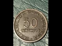 Mozambique 50 centavos 1945 Portuguese colony