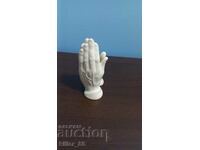 Hands in prayer porcelain