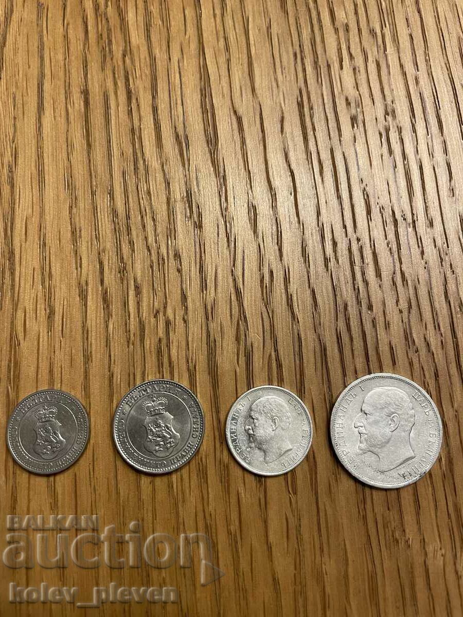 Licitație 5, 10, 50 de cenți 1 BGN 1913 Licitație 5, 10, 50 de cenți 1 BGN 1913