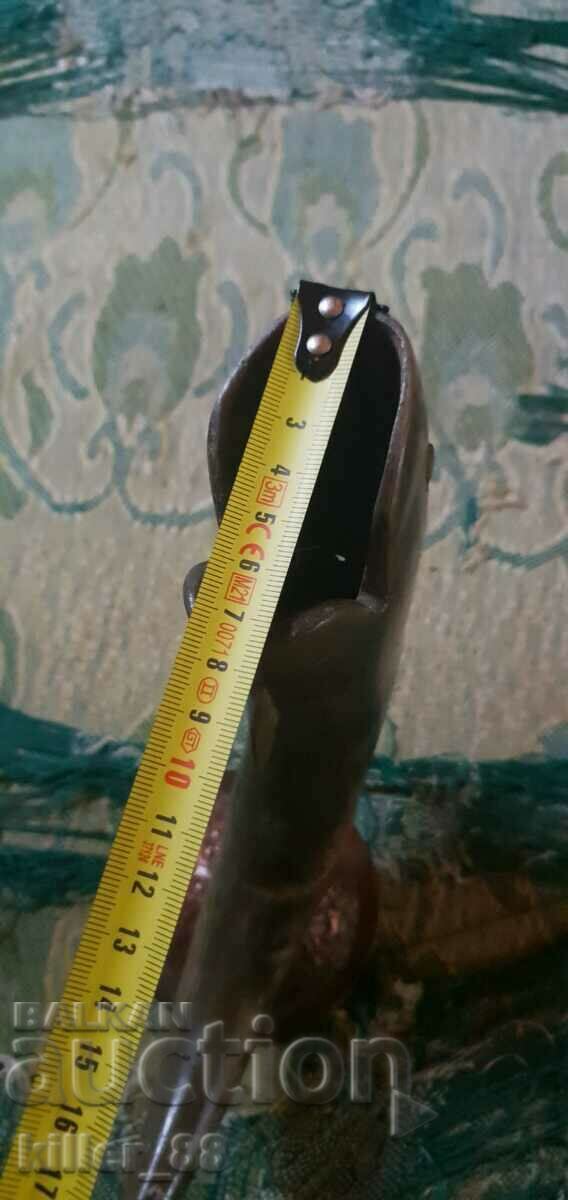 Auction Old horn fish with copper copper combination Auction Old horn fish with copper copper combination