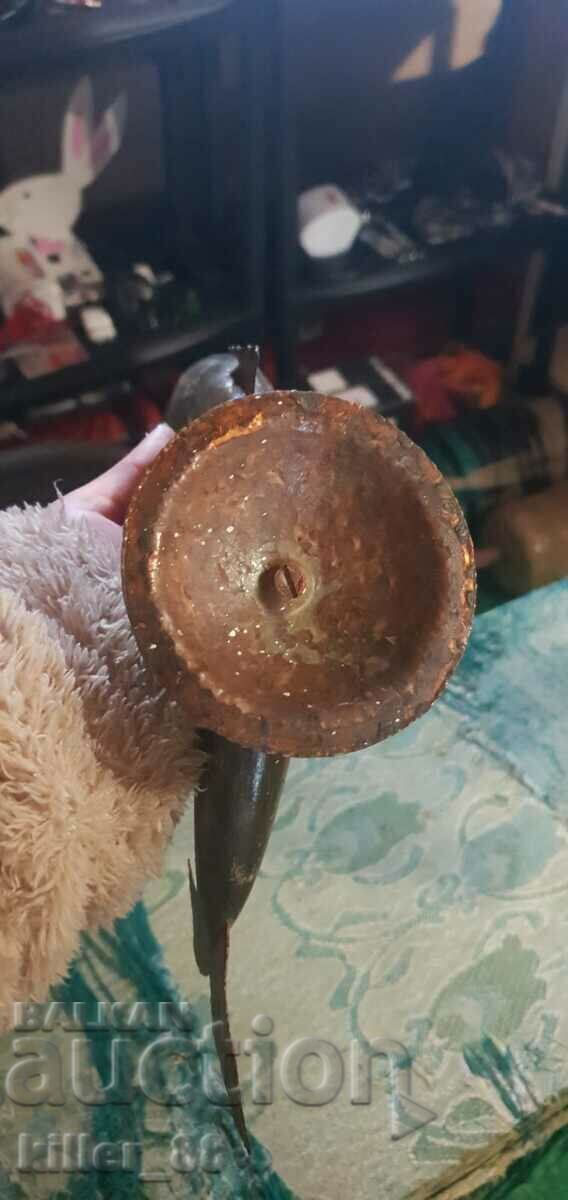 Old horn fish with copper copper combination - 6 Old horn fish with copper copper combination - 6
