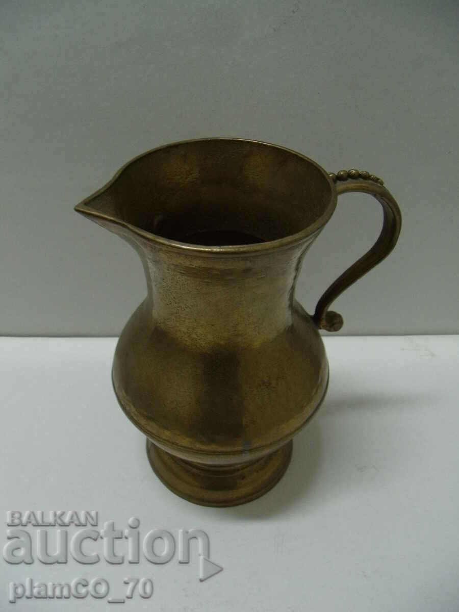 No.*6777 old metal / bronze jug with price 35.00 BGN | € 17.90 No.*6777 old metal / bronze jug with price 35.00 BGN | € 17.90