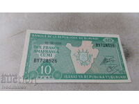 Μπουρούντι 10 φράγκα 2005