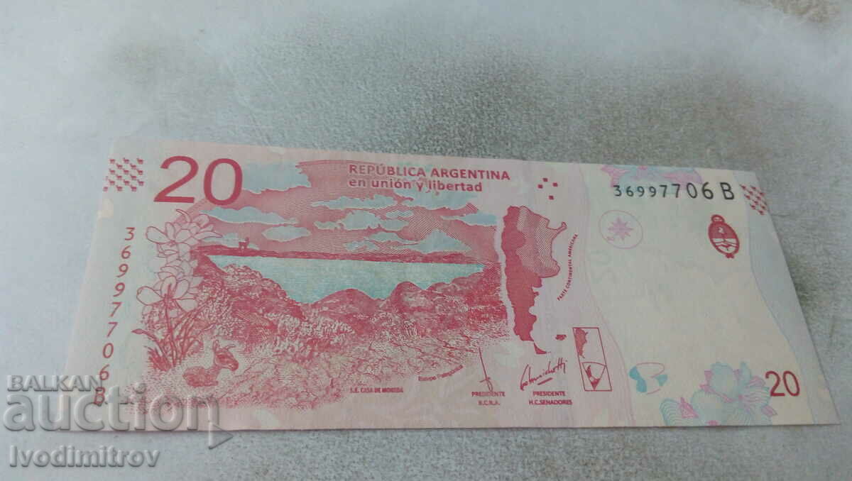 Argentina 20 pesos 2017
