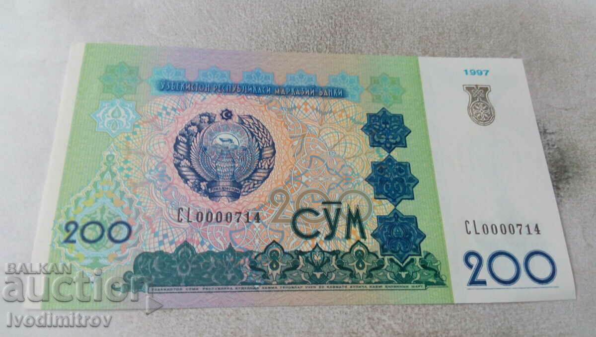 Uzbekistan 200 sum 1997