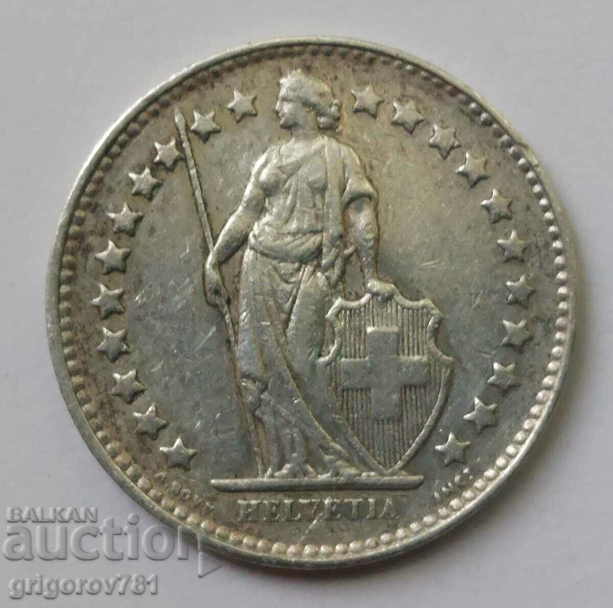 1/2 франк сребро Швейцария 1945 B - сребърна монета с цена € 4.60 | 9.00 лв.