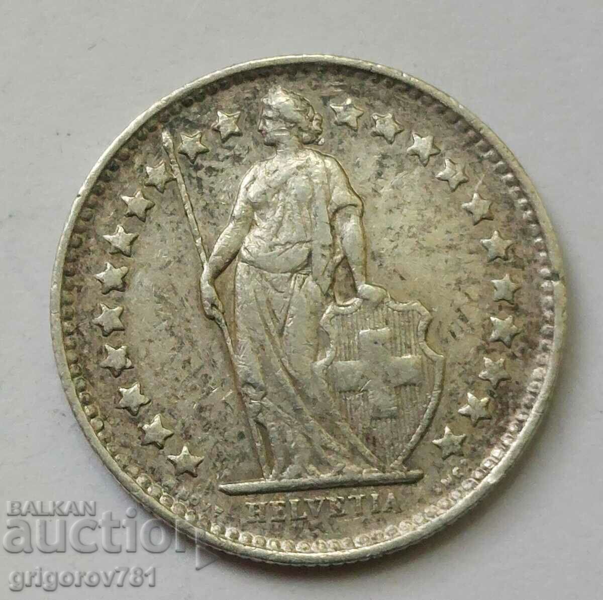 1/2 франк сребро Швейцария 1945 B - сребърна монета #2 с цена € 4.60 | 9.00 лв.