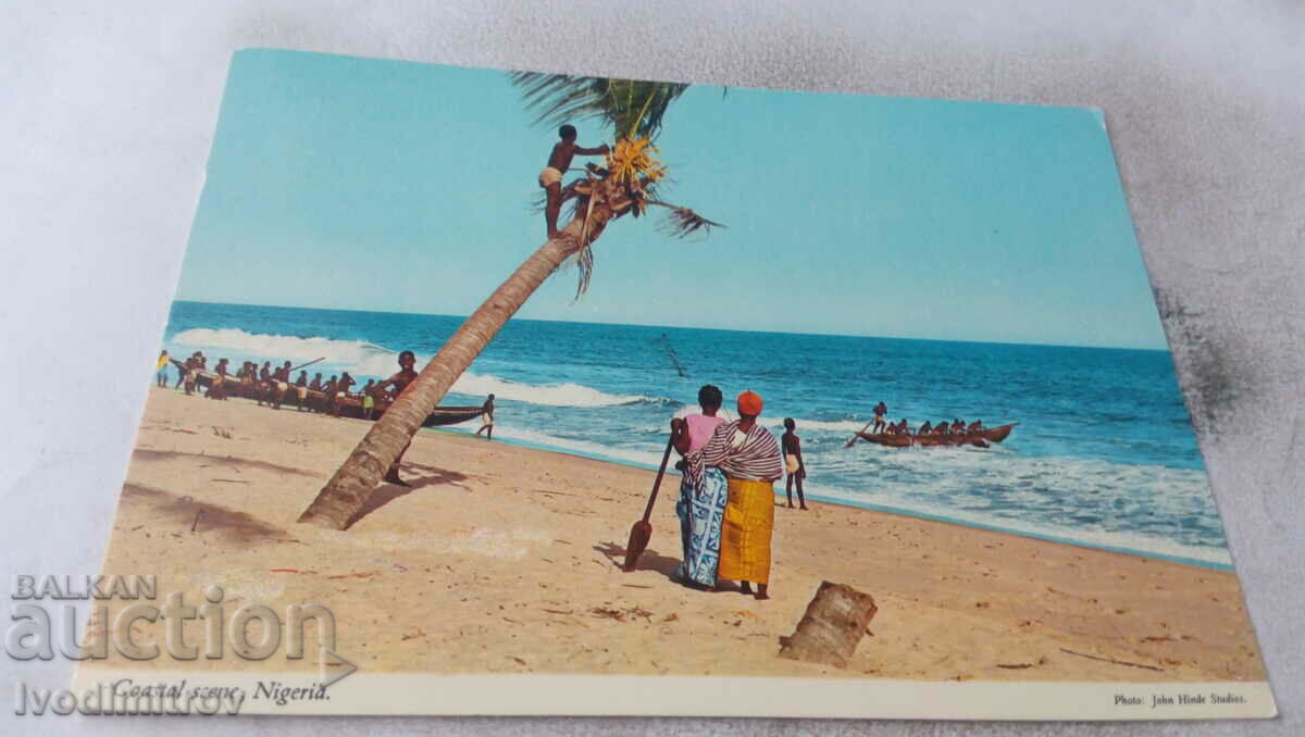 Carte poștală Nigeria Coasta Scenă