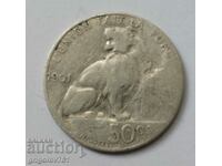 Ασημένιο 50 cm Βέλγιο 1901 - ασημένιο νόμισμα #75