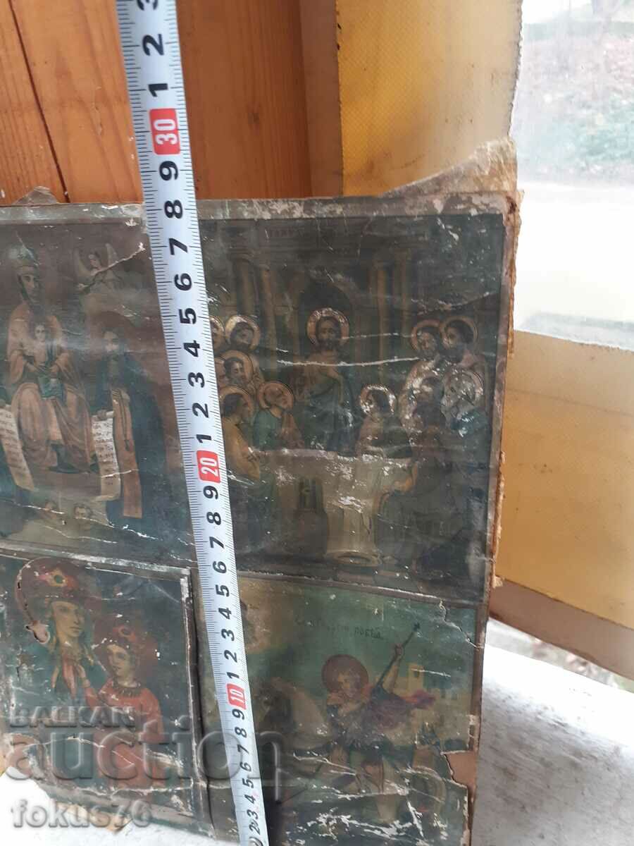 Много стара руска икона литография - 6 Много стара руска икона литография - 6