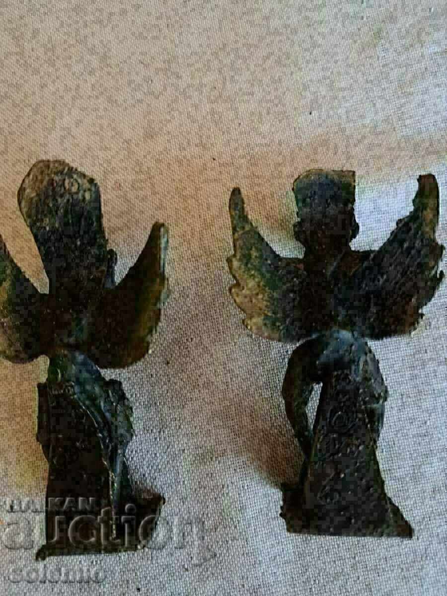 Livrarea 2 statuete din bronz GARUDA