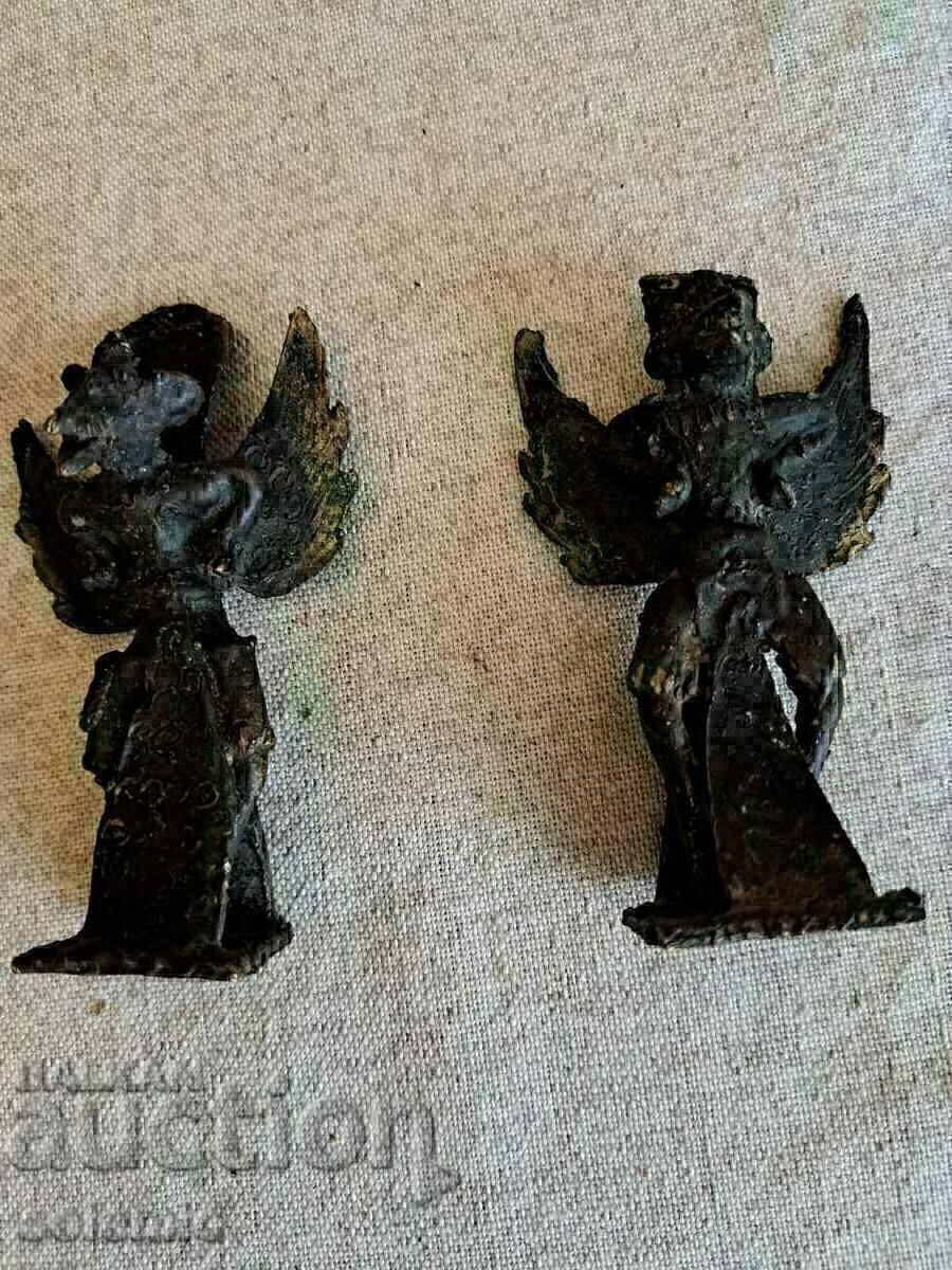 2 statuete din bronz GARUDA
