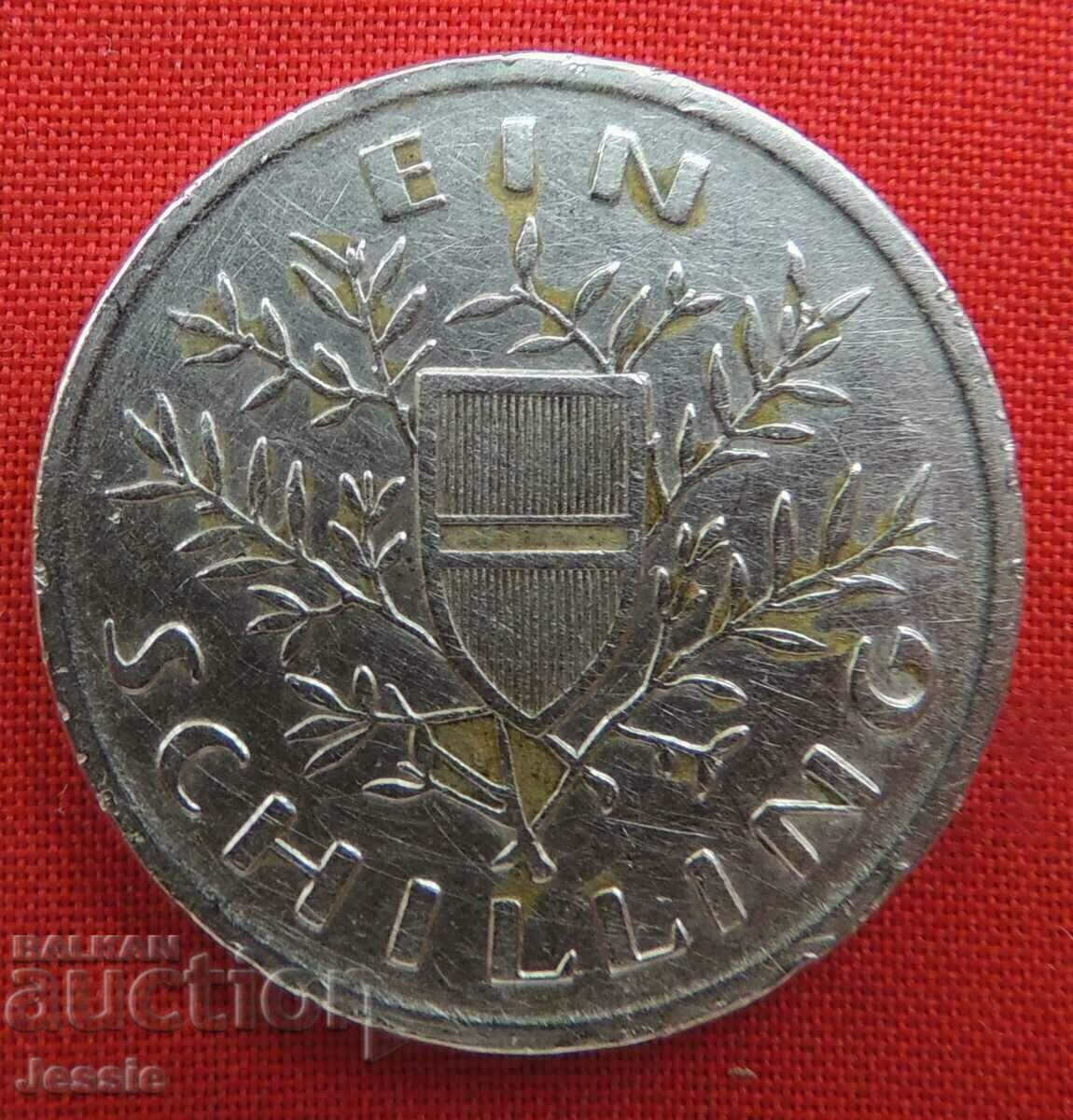 1 шилинг 1925 г. Австрия сребро UNC