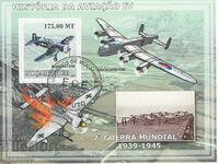 2009. Mozambique. World War II Aircraft. Block.