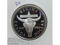 Canada 1 dolar 1982 Jubilee Argint PROOF UNC