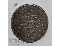 Ottoman Empire 20 korusha 1293-1876 Silver c-a 1 Rare!