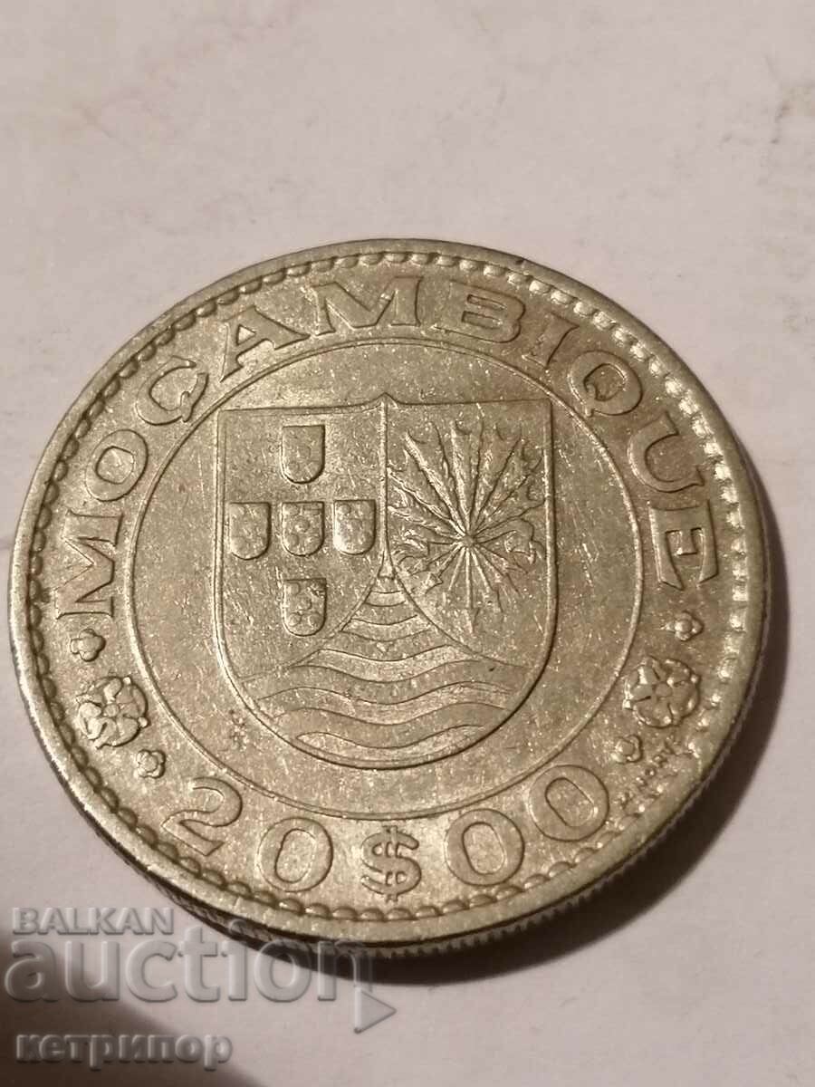 20 Escudo Mozambique 1972 Nickel