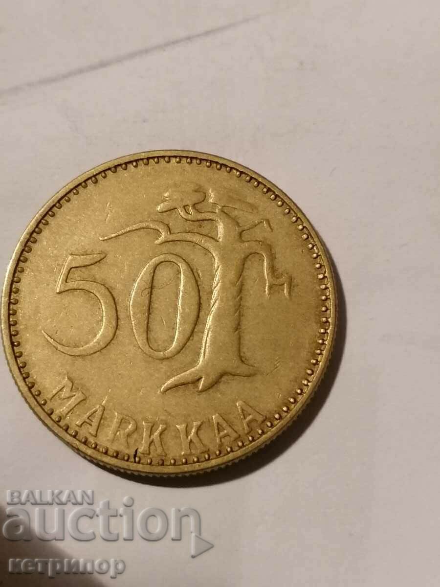 50 μάρκα Φινλανδία 1953 χάλκινο