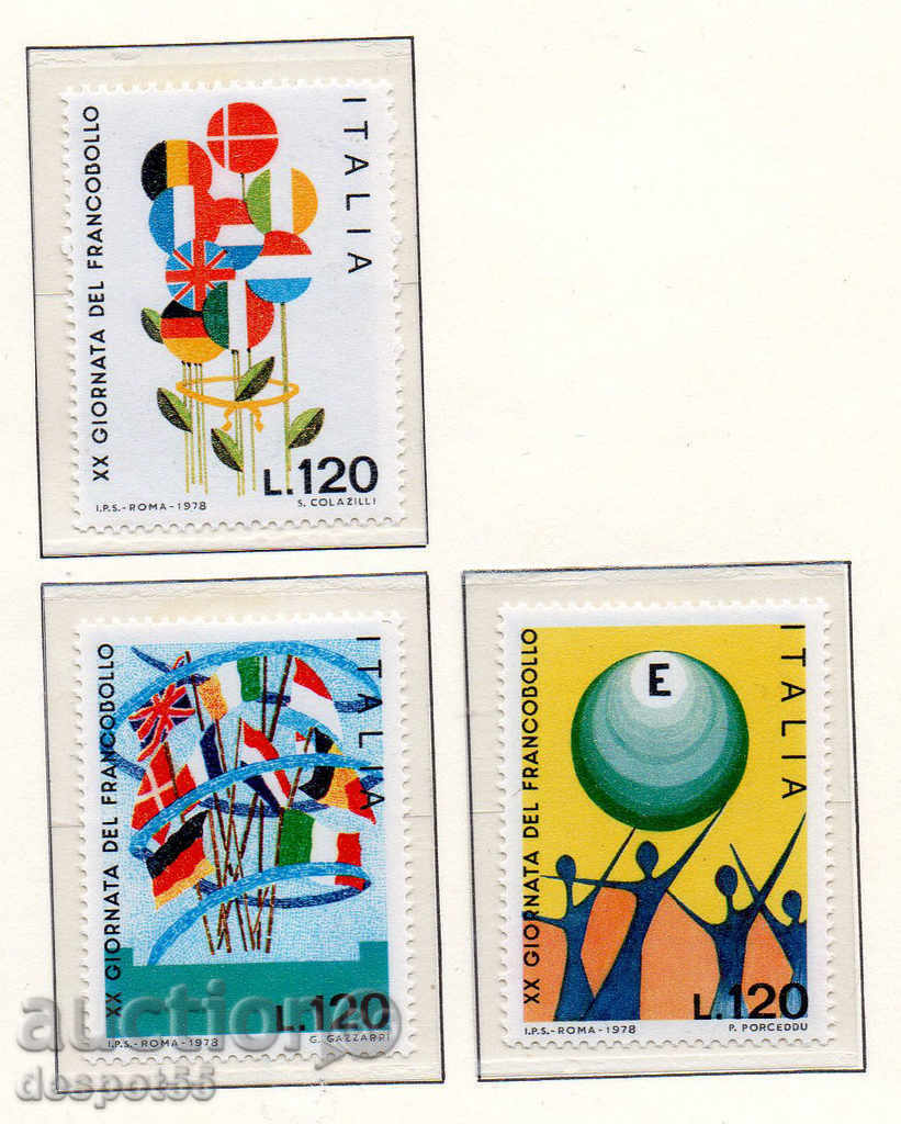 1978 Ιταλία. 20η Ημέρα σφραγίδα του ταχυδρομείου.