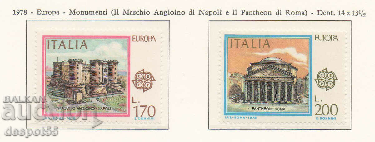 1978. Италия. Европа - Монументи.