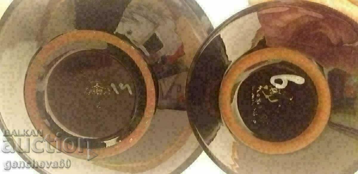 Παράδοση Vintage μπολ MAJOLIKA κεραμικά Ουγγαρία