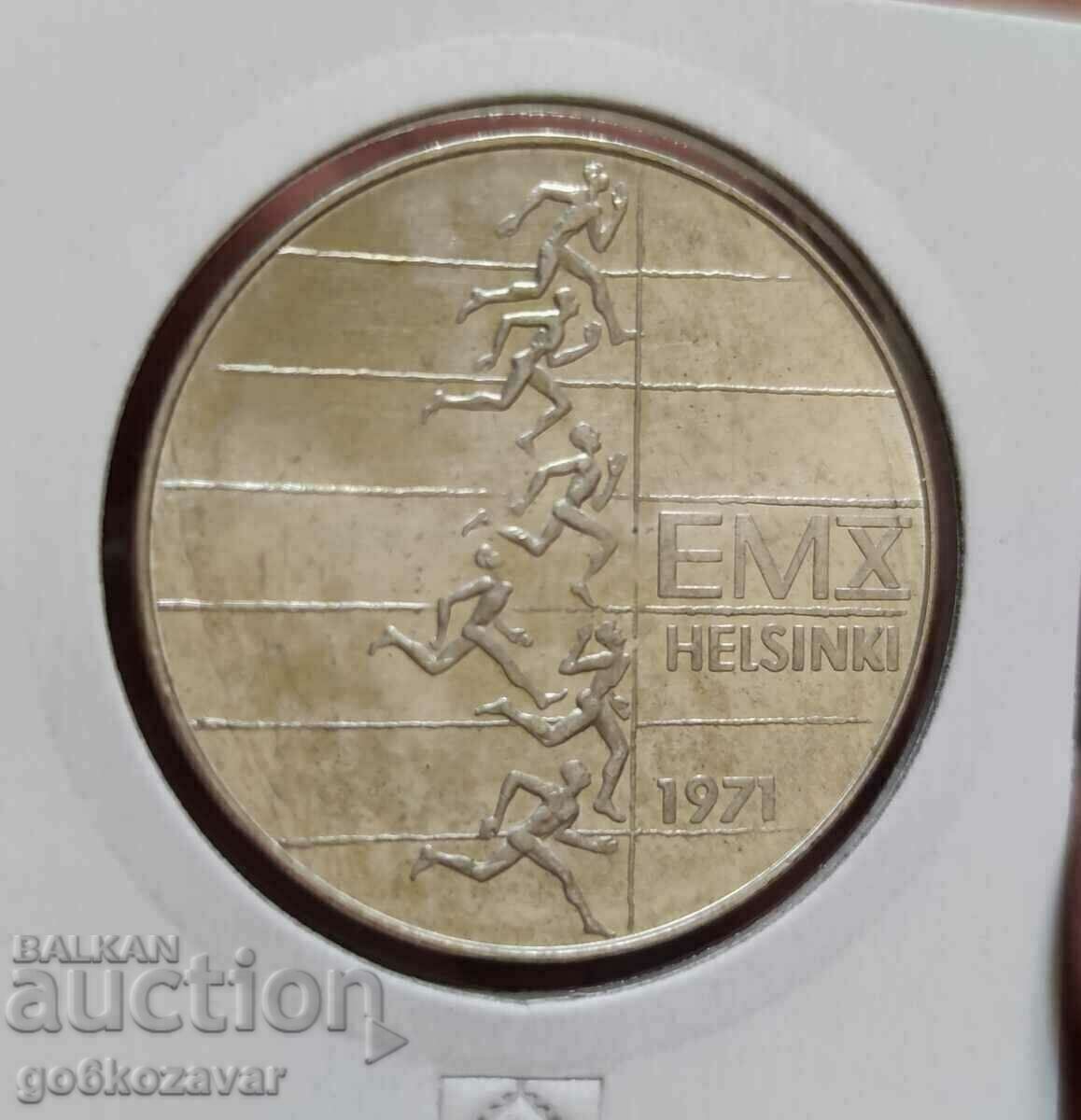 Финландия 10 марки 1971г Сребро !