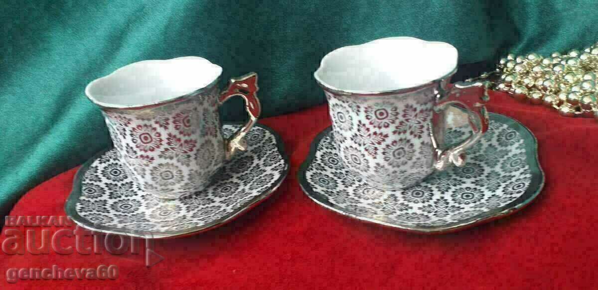 Coffee/silverware set - 6