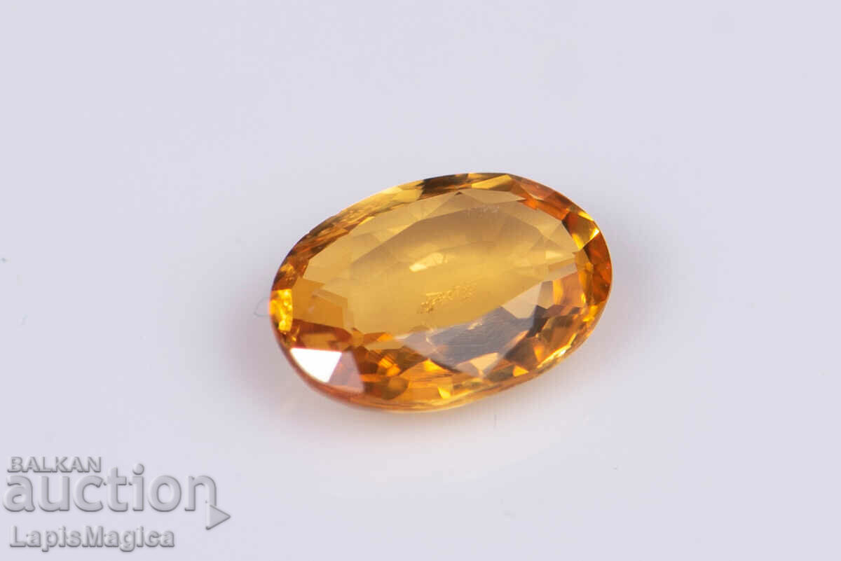 Orange sapphire 0.30ct only heated oval cut