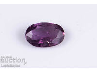 Violet sapphire 0.36ct only heated oval cut