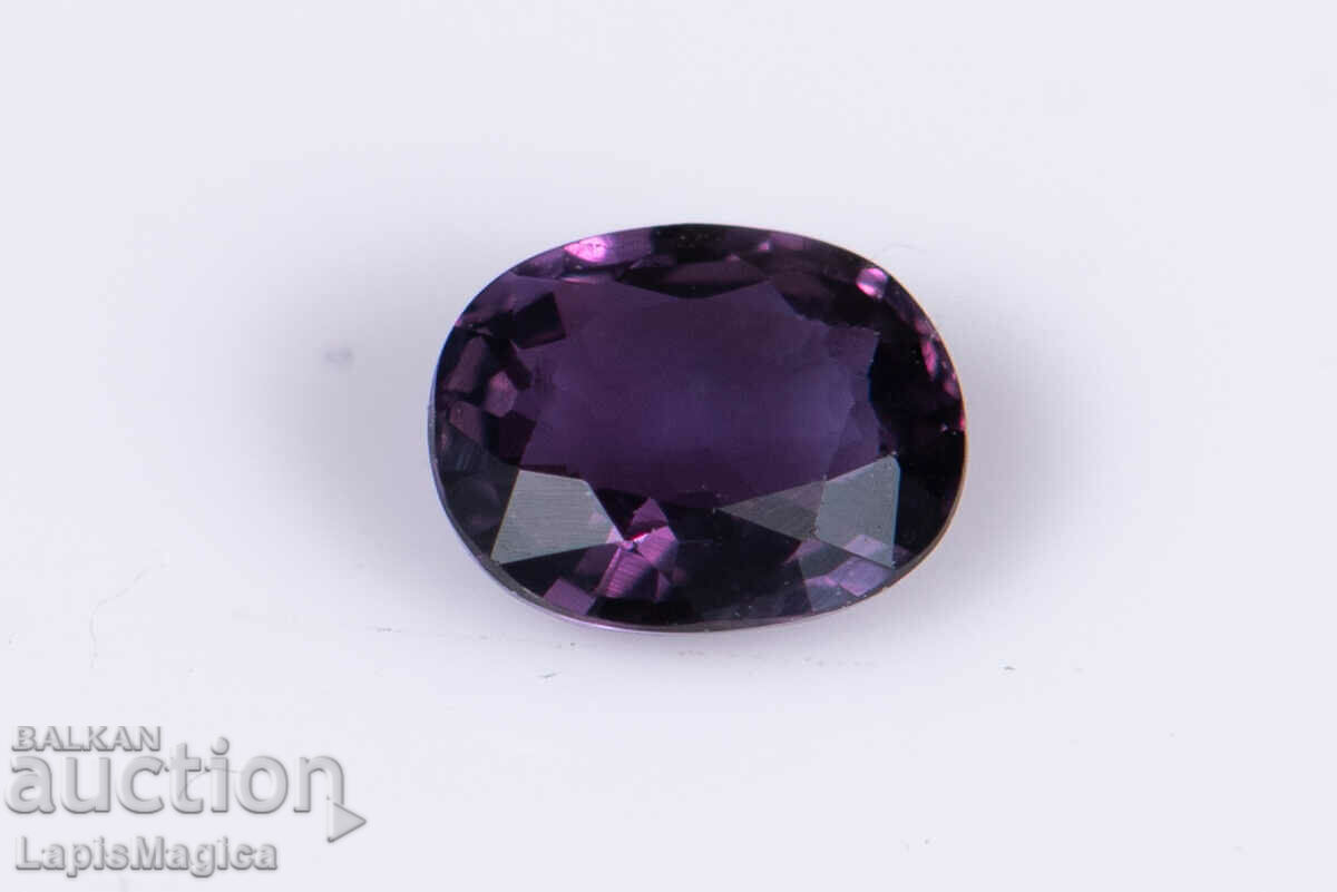Violet sapphire 0.28ct only heated oval cut