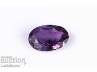 Violet sapphire 0.26ct only heated oval cut